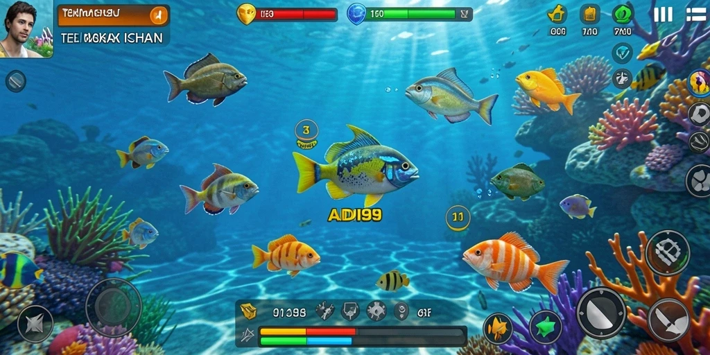 Gameplay seru di ADI99 dengan beragam ikan untuk ditembak.