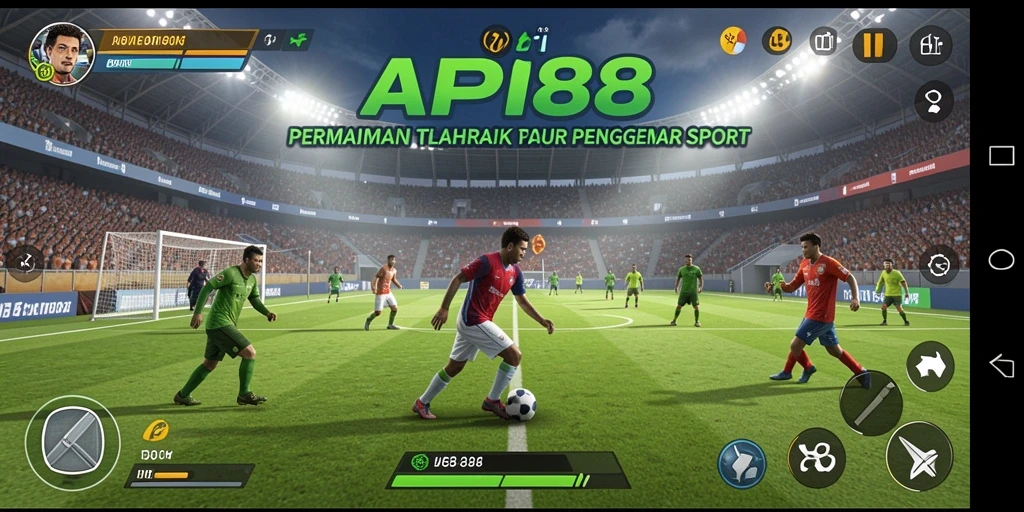 Tampilan gameplay menakjubkan dari API88 yang berfokus pada olahraga.