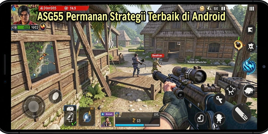 Tampilan gameplay ASG55 yang menantang dan strategis.