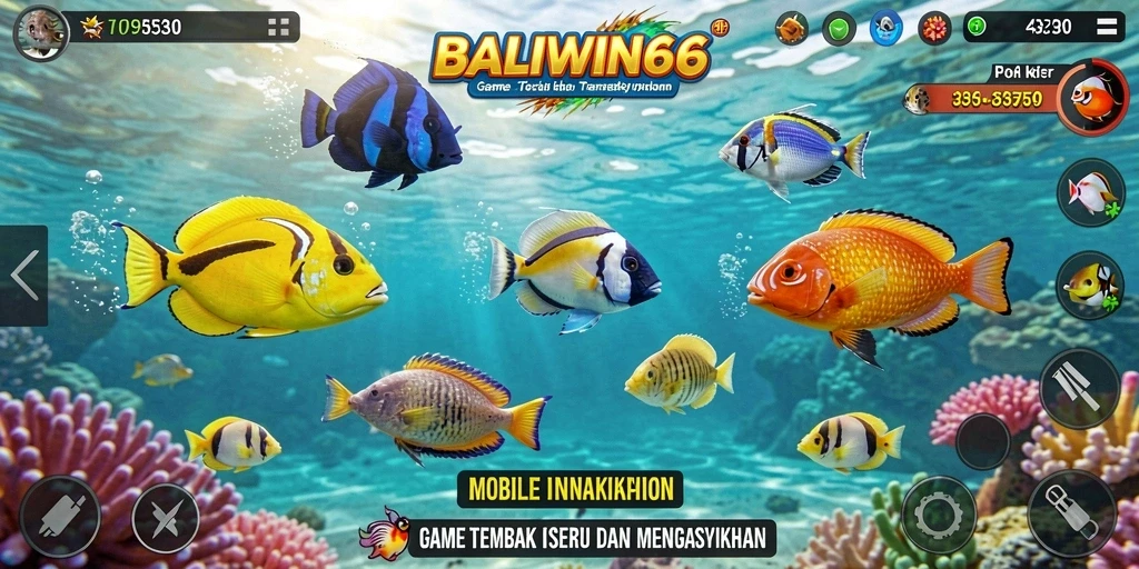 Tampilan menarik gameplay BALIWIN66 saat berburu ikan.