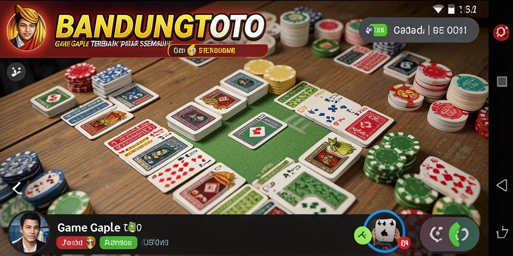 Tangkapan layar gameplay Gaple yang seru dan interaktif.