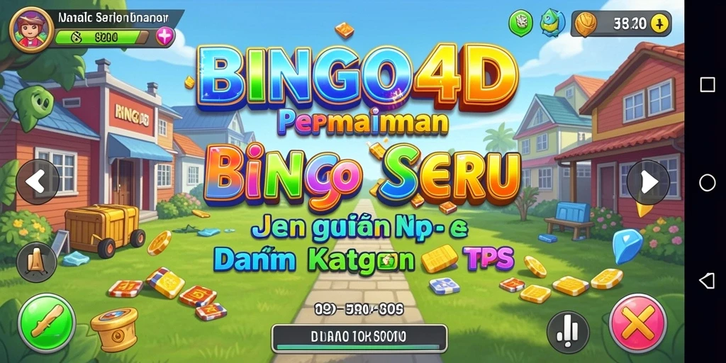 Tangkapan layar BINGO4D menunjukkan suasana seru permainan bingo TPS.