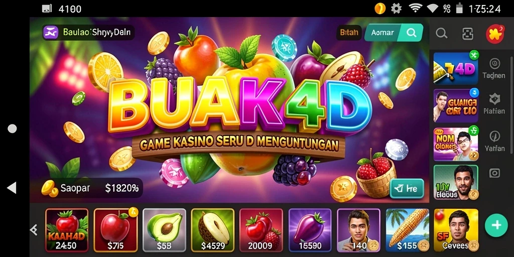 Tampilan menarik dari gameplay Kasino di BUAH4D.