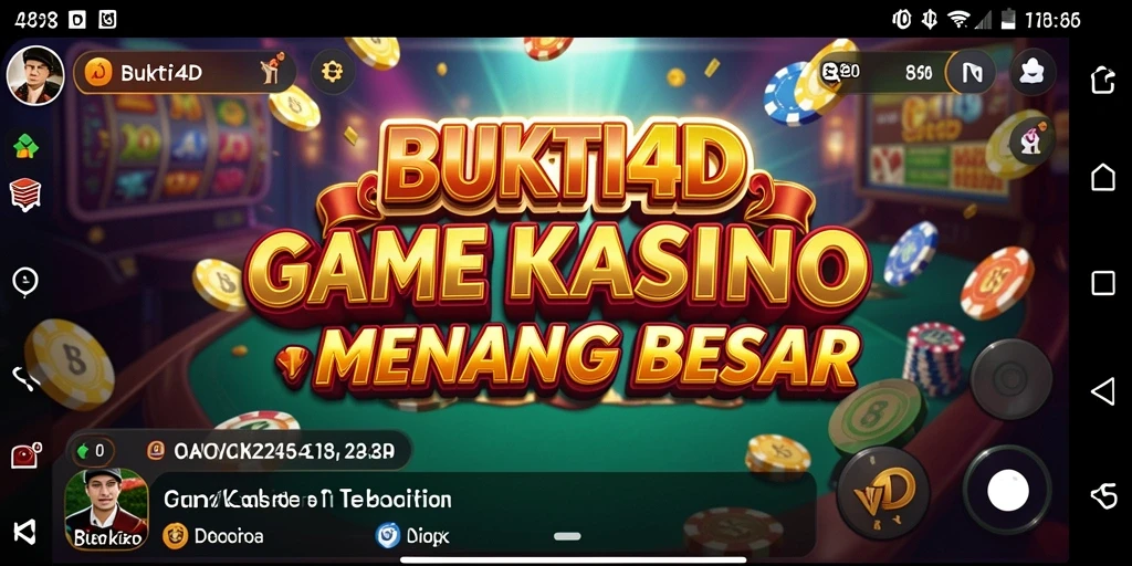 Tangkapan layar BUKTI4D menampilkan aksi seru dalam permainan Kasino.