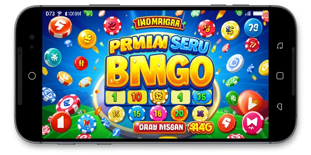 Screenshot menampilkan gameplay seru D73 saat bermain Bingo.