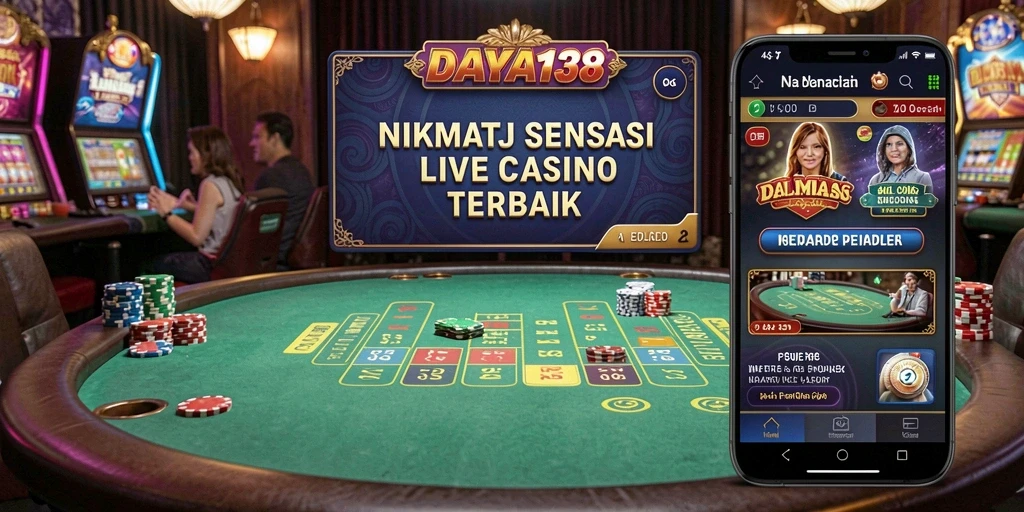 Tangkapan layar permainan Live Casino yang mendebarkan di DAYA138.