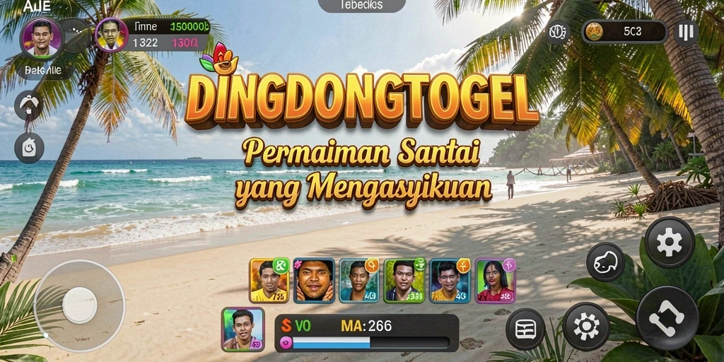 Screenshot game DINGDONGTOGEL yang menampilkan gameplay yang menyenangkan