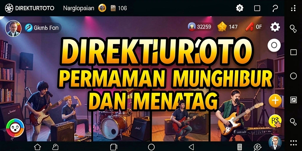 Tampilan gameplay DIREKTURTOTO yang penuh warna dan menantang.