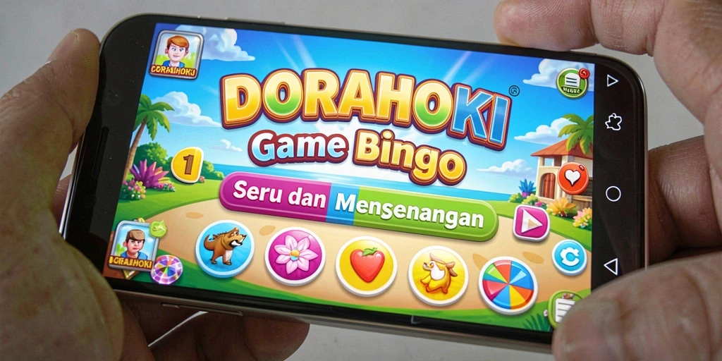 Tampilan gameplay seru dari DORAHOKI dengan suasana Bingo.