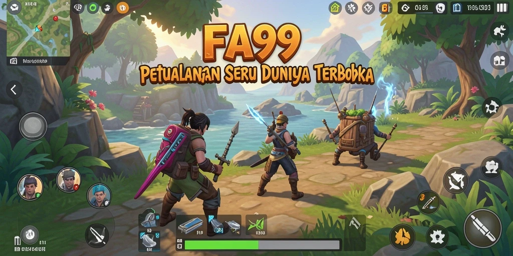 Tampilan gameplay FA99 yang menakjubkan di dunia terbuka.