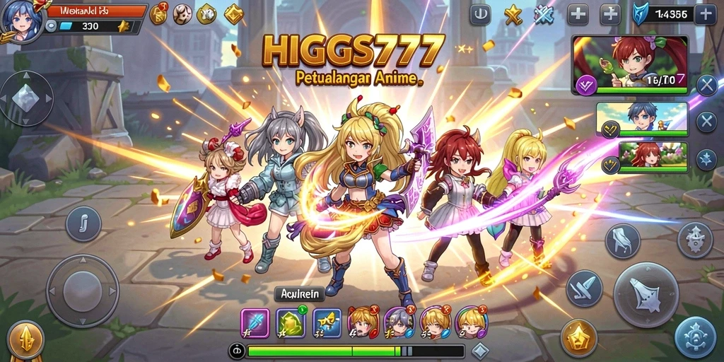 Gameplay HIGGS777 yang memukau dengan karakter anime.