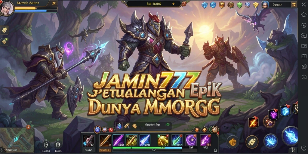 Tampilan gameplay seru di dalam dunia MMORPG JAMIN777.