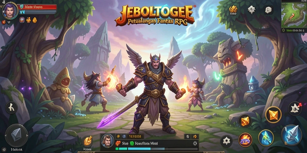Tampilan gameplay RPG yang mengasyikkan dan mendebarkan.