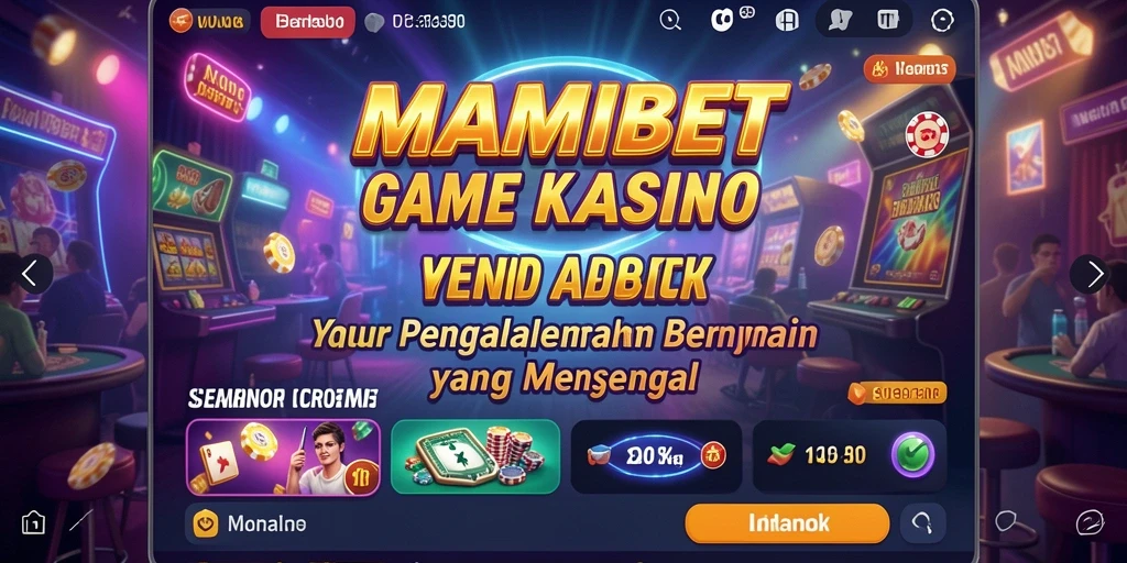 Screenshot utama MAMIBET menampilkan suasana mendebarkan dari permainan Kasino.