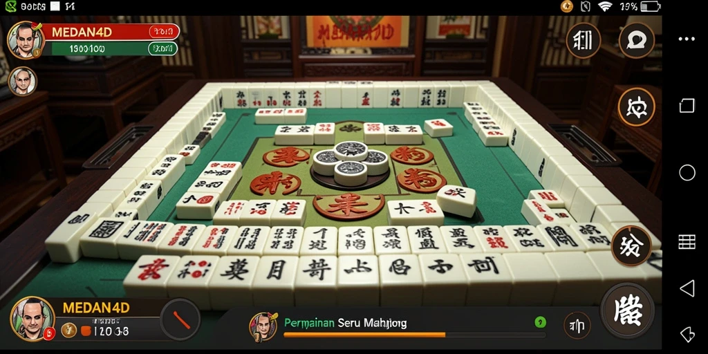 Tampilan utama MEDAN4D dengan gameplay Mahjong yang seru.