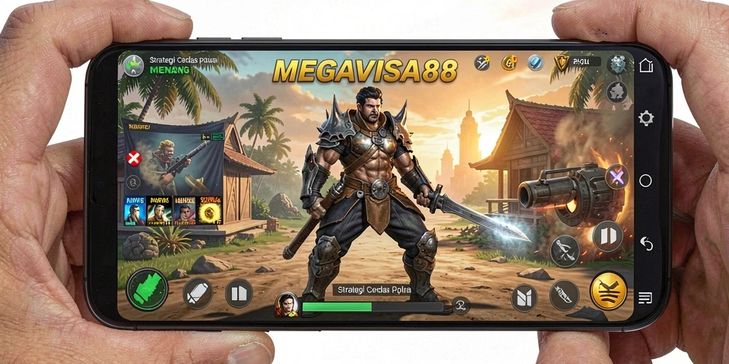 Tangkapan layar menunjukkan aksi intens permainan strategi MEGAVISA88.
