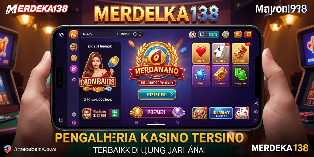Tampilan gameplay menegangkan dan menarik dalam aplikasi Kasino MERDEKA138.