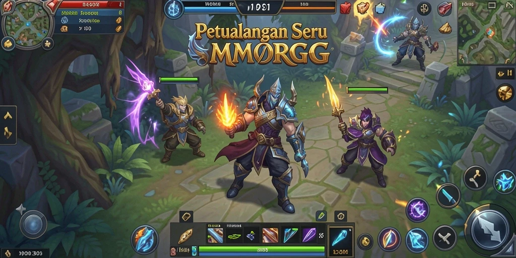 Tampilan gameplay seru dari MODE303 dalam dunia MMORPG.