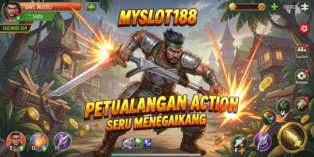 Tampilan gameplay seru di MYSLOT188 dengan aksi mendebarkan.