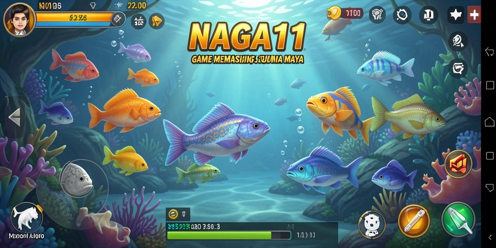 Tangkapan ikan yang beragam dan grafis menakjubkan.