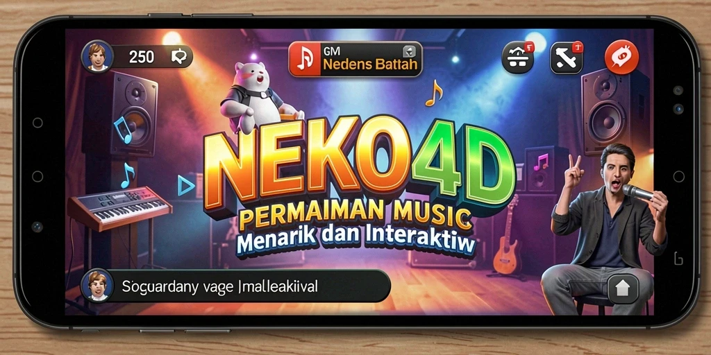 Tampilan permainan NEKO4D saat pemain beraksi dengan instrumen.