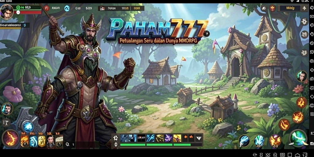 Tampilan gameplay menarik dalam dunia MMORPG PAHAM777.