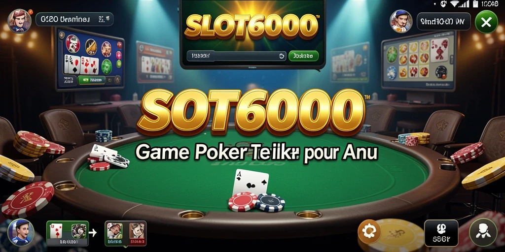 Gameplay SLOT6000 yang seru dan menegangkan dalam permainan Poker.