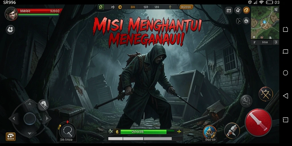 Tampilan gameplay SR996 yang menciptakan momen ketegangan.