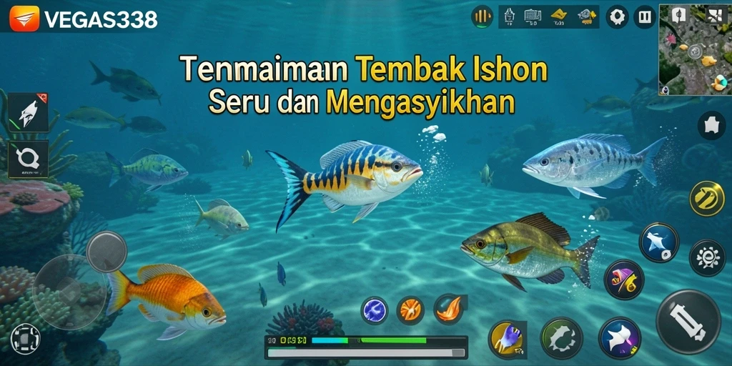 Tampilan gameplay menarik Tembak Ikan di VEGAS338.