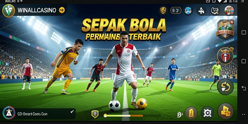 Screenshot gameplay <strong>WINALLCASINO</strong> yang menarik menampilkan aksi seru di lapangan.