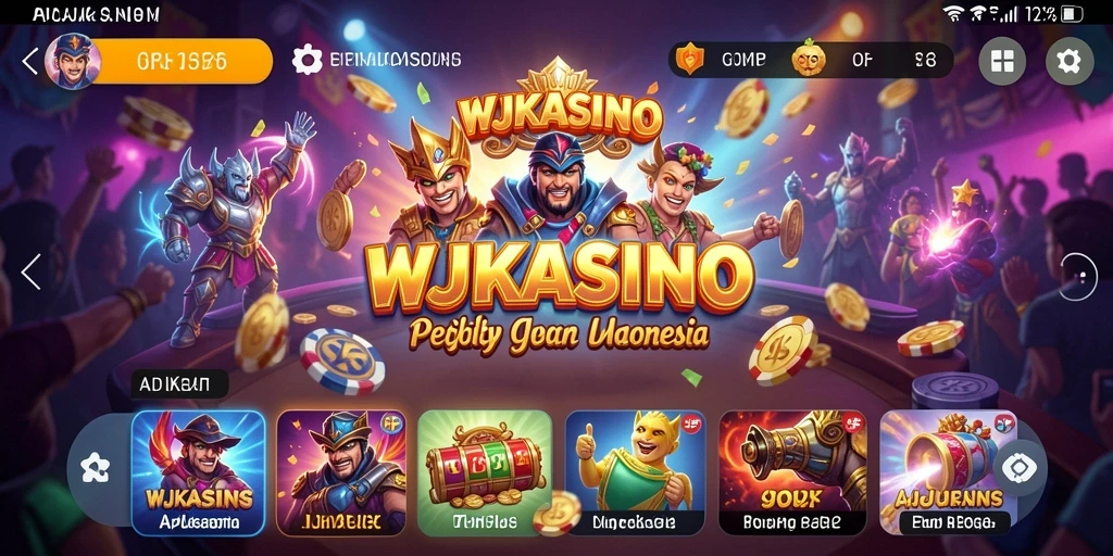 Screenshot utama WJKASINO menampilkan interface aplikasi Utility yang intuitif.
