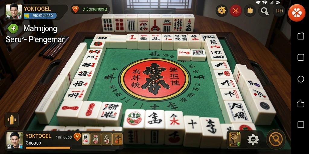 Tampilan gameplay Mahjong yang menyenangkan di YOKTOGEL.